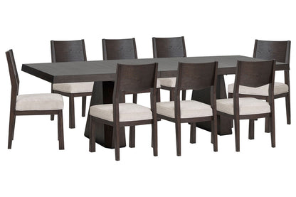 Magnussen - Tauren Coffee Bean Extendable Double Pedestal Dining Table With 8 Side Chairs - D6434-32-KIT7 view 1