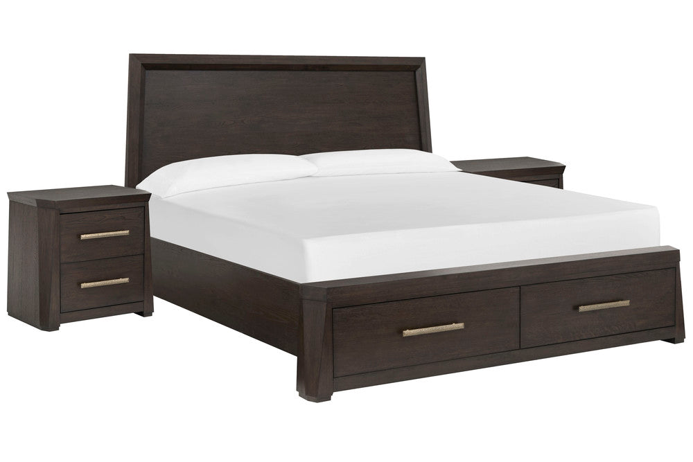 Magnussen - Tauren Coffee Bean King Panel Storage Bed With 2 Nightstands - B6434-64A-KIT2 view 1