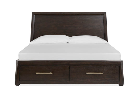 Magnussen - Tauren Coffee Bean Queen Panel Storage Bed - B6434-54A view 2
