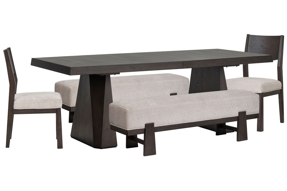 Magnussen - Tauren Coffee Bean Trestle Dining Table With 2 Benches And 2 Side Chairs - D6434-32-KIT46 view 1