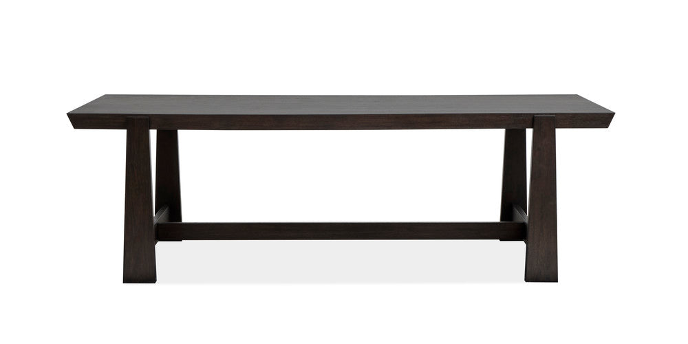 Magnussen - Tauren Coffee Bean Trestle Dining Table With 2 Side Chairs 2 Upholstered Side Chairs Bench And Buffet - D6434-21-KIT42 view 3