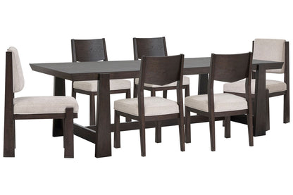 Magnussen - Tauren Coffee Bean Trestle Dining Table With 4 Side Chairs And 2 Upholstered Side Chairs - D6434-21-KIT22 view 1