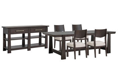 Magnussen - Tauren Coffee Bean Trestle Dining Table With 4 Side Chairs And Sideboard - D6434-21-KIT2 view 1