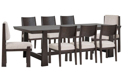 Magnussen - Tauren Coffee Bean Trestle Dining Table With 6 Side Chairs And 2 Upholstered Side Chairs - D6434-21-KIT25 view 1