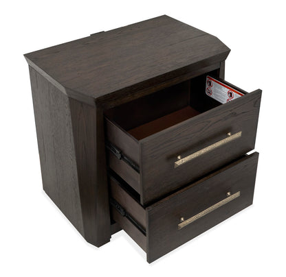 Magnussen - Tauren Queen Panel Bed 2 Nightstands Double Drawer Dresser With Shaped Mirror And Drawer Chest - B6434-54-KIT5 view 7