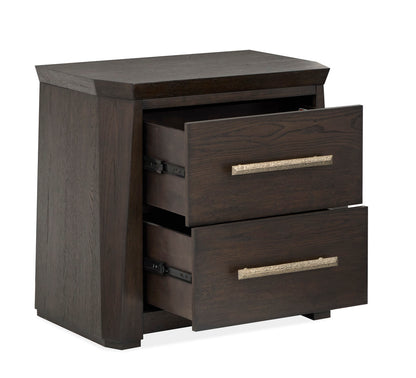 Magnussen - Tauren Queen Panel Bed 2 Nightstands Double Drawer Dresser With Shaped Mirror And Drawer Chest - B6434-54-KIT5 view 8