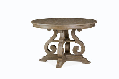 Magnussen - Tinley Park Dove Tail Grey 48" Round Dining Table With 2 Side Chairs And 2 Upholstered Side Chairs - D4646-22-KIT11 view 3