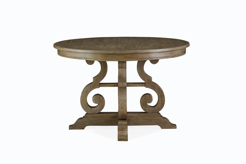 Magnussen - Tinley Park Dove Tail Grey 48" Round Dining Table With 4 Side Chairs And Server - D4646-22-KIT2 view 4