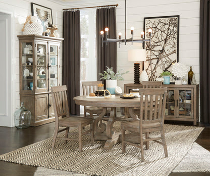 Magnussen - Tinley Park Dove Tail Grey 48" Round Dining Table With 4 Side Chairs And Server - D4646-22-KIT2 view 10