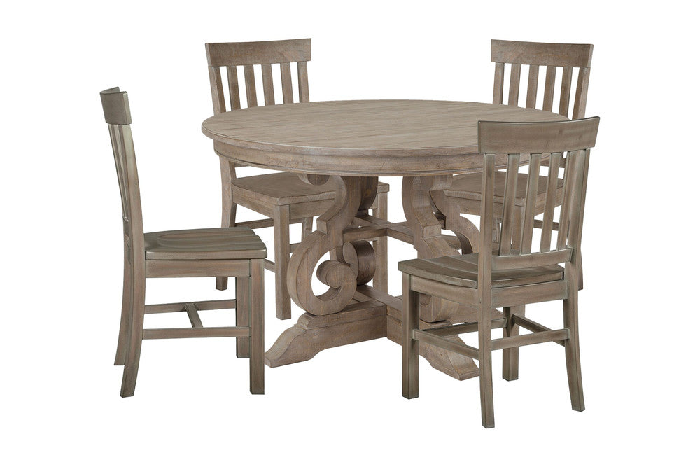 Magnussen - Tinley Park Dove Tail Grey 48" Round Dining Table With 4 Side Chairs - D4646-22-KIT1 view 1