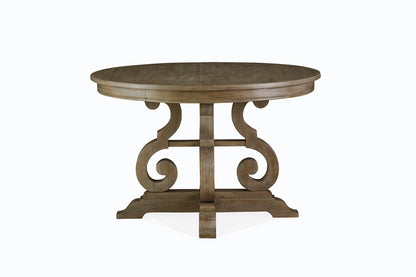 Magnussen - Tinley Park Dove Tail Grey 48" Round Dining Table With 4 Side Chairs Server And Dining Cabinet - D4646-22-KIT4 view 4