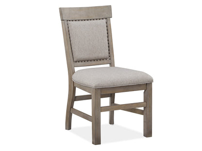 Magnussen - Tinley Park Dove Tail Grey 48" Round Dining Table With 4 Upholstered Side Chairs And Server - D4646-22-KIT7 view 6