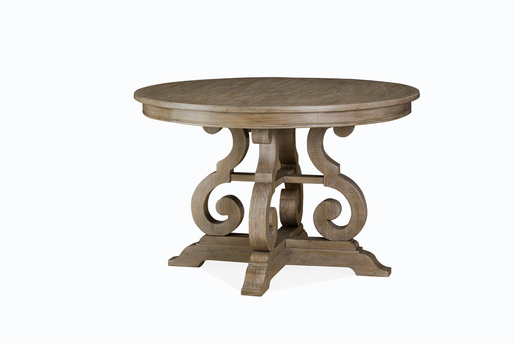Magnussen - Tinley Park Dove Tail Grey 48" Round Dining Table With 4 Upholstered Side Chairs - D4646-22-KIT6 view 3