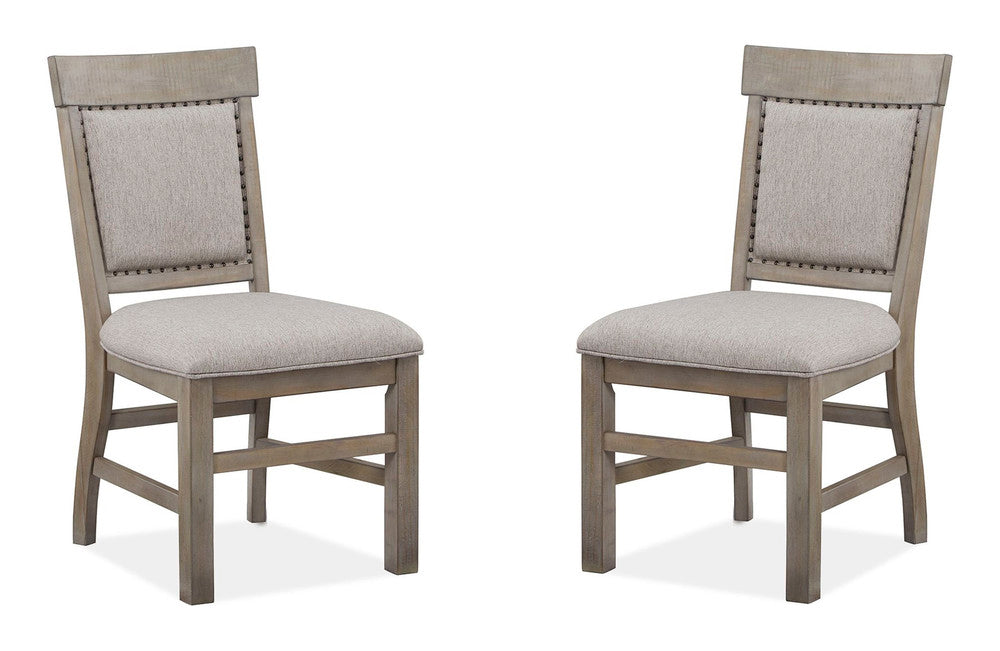 Magnussen - Tinley Park Dove Tail Grey 48" Round Dining Table With 4 Upholstered Side Chairs - D4646-22-KIT6 view 5