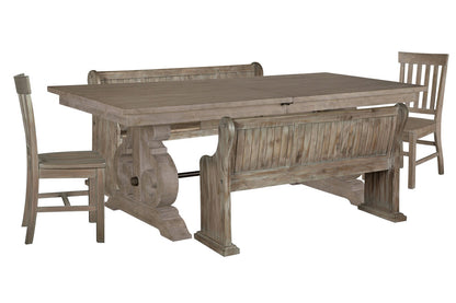 Magnussen - Tinley Park Dove Tail Grey Extendable Rectangular Dining Table With 2 Benches And 2 Side Chairs - D4646-20-KIT46 view 1