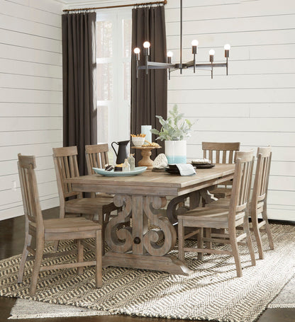 Magnussen - Tinley Park Dove Tail Grey Extendable Rectangular Dining Table With 4 Side Chairs And Server - D4646-20-KIT2 view 11