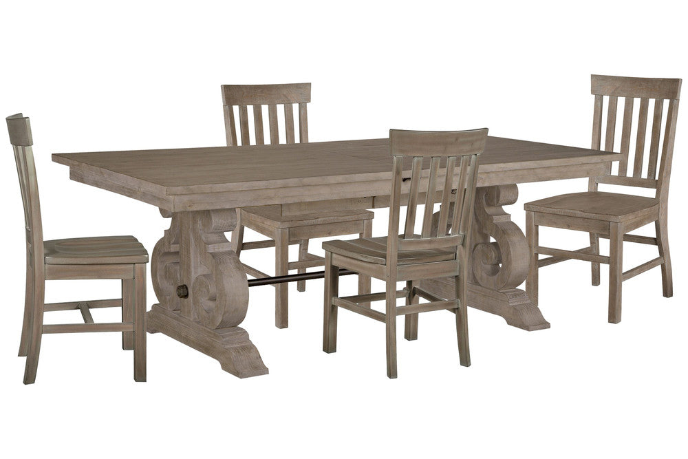 Magnussen - Tinley Park Dove Tail Grey Extendable Rectangular Dining Table With 4 Side Chairs - D4646-20-KIT1 view 1