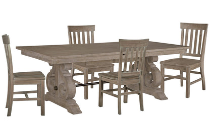Magnussen - Tinley Park Dove Tail Grey Extendable Rectangular Dining Table With 4 Side Chairs - D4646-20-KIT1 view 1