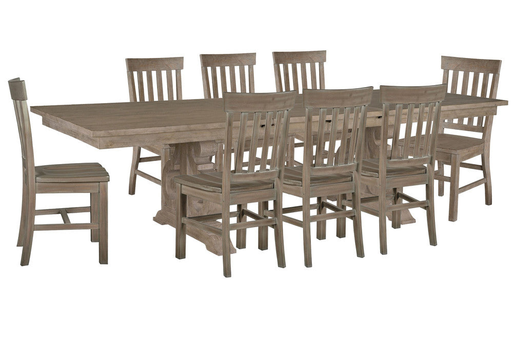 Magnussen - Tinley Park Dove Tail Grey Extendable Rectangular Dining Table With 8 Side Chairs - D4646-20-KIT11 view 1
