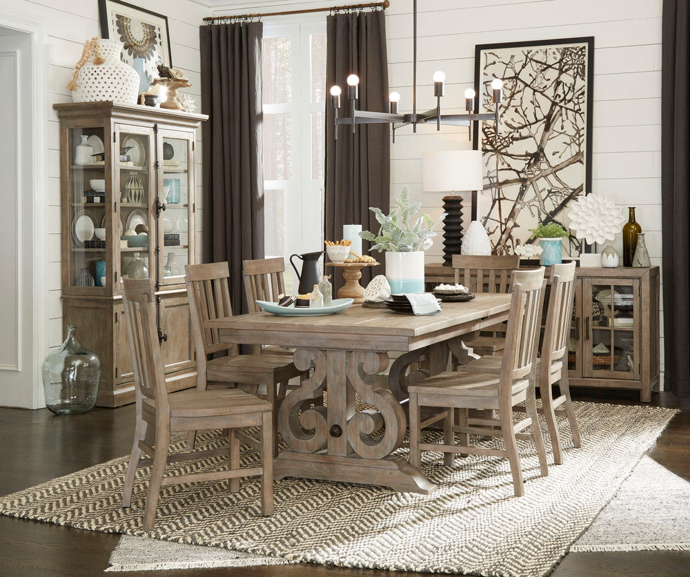 Magnussen - Tinley Park Dove Tail Grey Extendable Rectangular Dining Table With 8 Side Chairs - D4646-20-KIT11 view 10