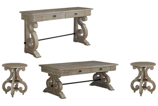 Magnussen - Tinley Park Dove Tail Grey Rectangular Cocktail Table With 2 Accent End Table And Sofa Table - T4646-43KIT3 view 1