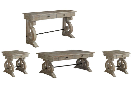 Magnussen - Tinley Park Dove Tail Grey Rectangular Cocktail Table With 2 End Table And Sofa Table - T4646-43KIT6 view 1