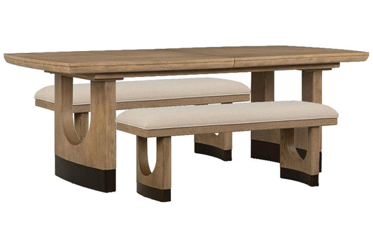 Magnussen - Tristan Swiss Coffee Extendable Trestle Dining Table With 2 Benches - D5878-21-KIT25 view 1