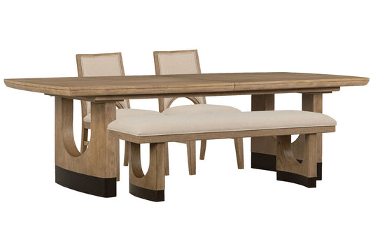 Magnussen - Tristan Swiss Coffee Extendable Trestle Dining Table With 2 Side Chairs And Bench - D5878-21-KIT16 view 1