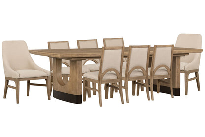 Magnussen - Tristan Swiss Coffee Extendable Trestle Dining Table With 6 Side Chairs And 2 Arm Chairs - D5878-21-KIT13 view 1