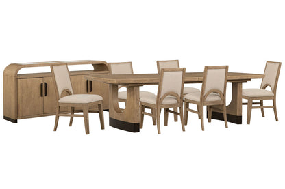 Magnussen - Tristan Swiss Coffee Extendable Trestle Dining Table With 6 Side Chairs And Sideboard - D5878-21-KIT5 view 1