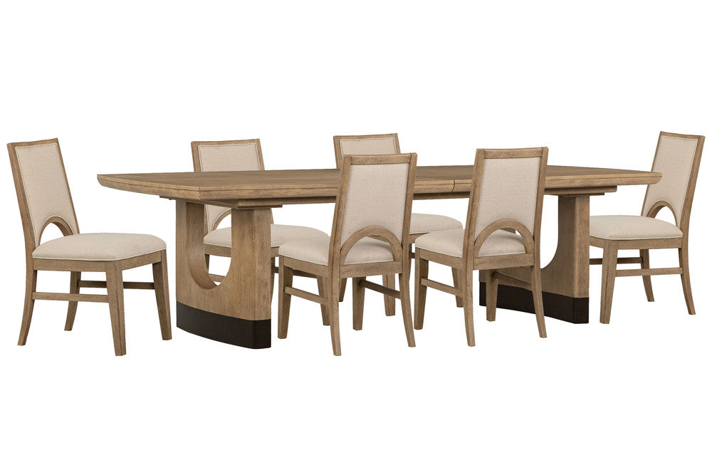 Magnussen - Tristan Swiss Coffee Extendable Trestle Dining Table With 6 Side Chairs - D5878-21-KIT4 view 1