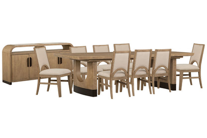 Magnussen - Tristan Swiss Coffee Extendable Trestle Dining Table With 8 Side Chairs And Sideboard - D5878-21-KIT8 view 1