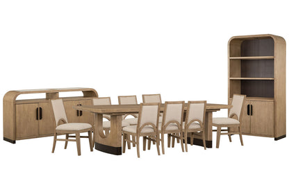Magnussen - Tristan Swiss Coffee Extendable Trestle Dining Table With 8 Side Chairs Sideboard And Dining Cabinet - D5878-21-KIT9 view 1