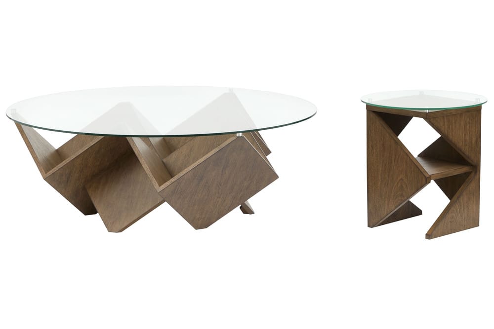 Magnussen - Vector Russet Round Cocktail Table With Accent Table - T6502-45-KIT1 view 1