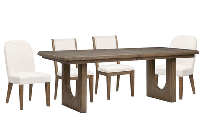 Magnussen - Westbourne Dark Umber Extendable Trestle Dining Table With 2 Side Chairs And 2 Host Chairs - D5888-21-KIT7 view 1