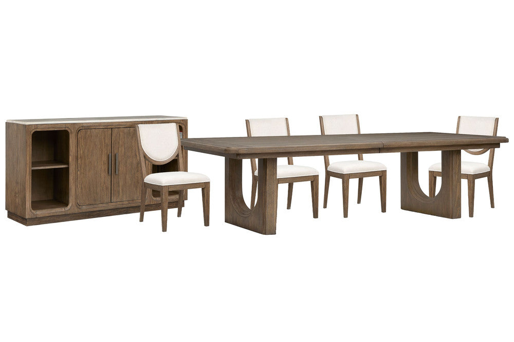 Magnussen - Westbourne Dark Umber Extendable Trestle Dining Table With 4 Side Chairs And Sideboard - D5888-21-KIT2 view 1