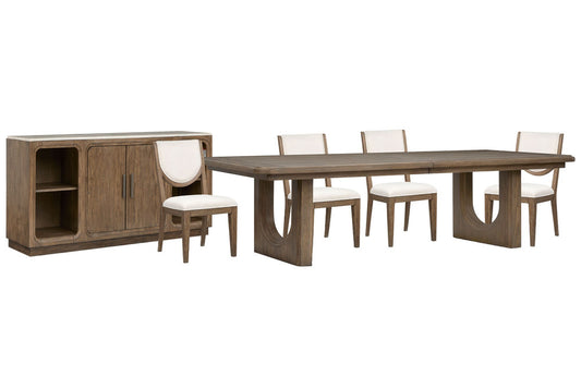 Magnussen - Westbourne Dark Umber Extendable Trestle Dining Table With 4 Side Chairs And Sideboard - D5888-21-KIT2 view 1