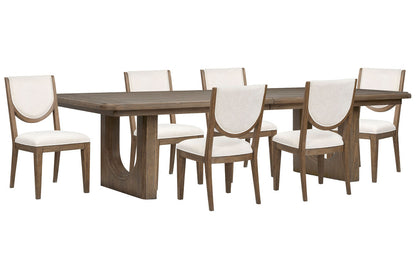 Magnussen - Westbourne Dark Umber Extendable Trestle Dining Table With 6 Side Chairs - D5888-21-KIT3 view 1