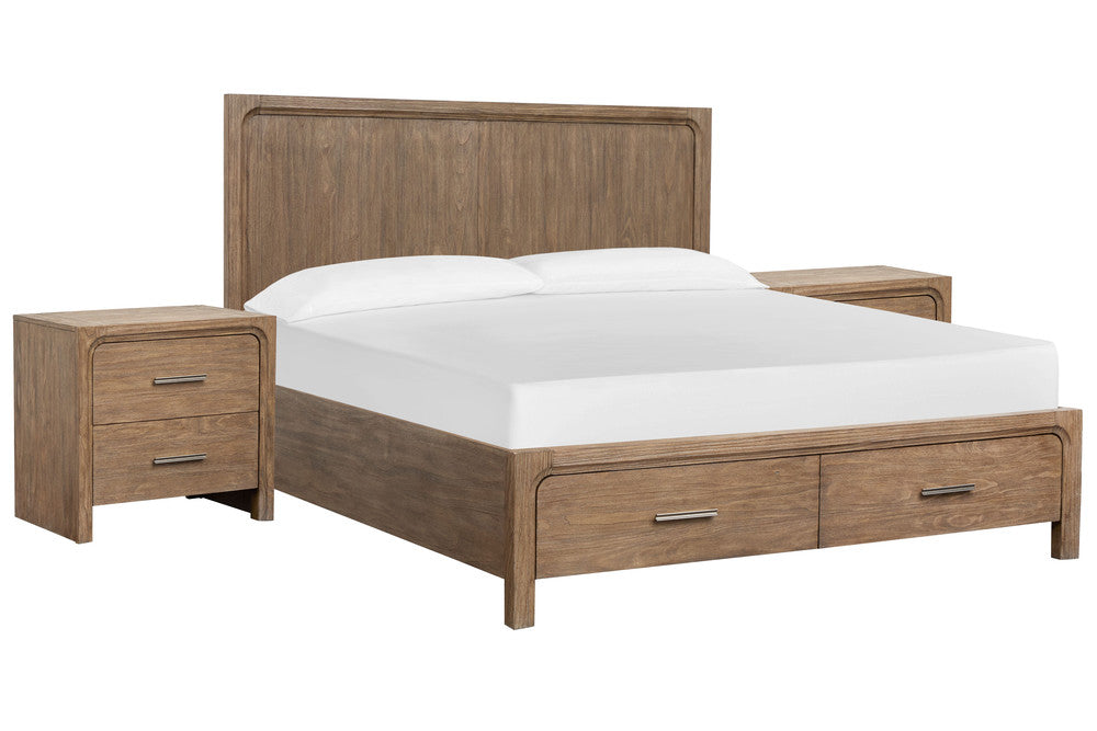 Magnussen - Westbourne Dark Umber King Panel Storage Bed With 2 Nightstands - B5888-64A-KIT2 view 1