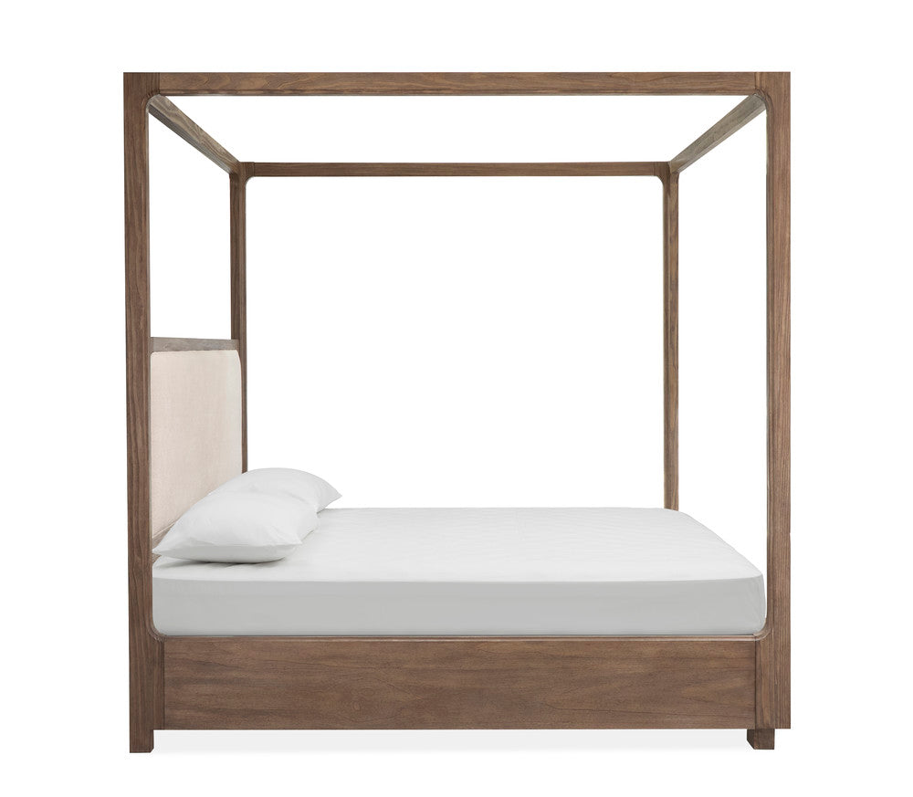 Magnussen - Westbourne Dark Umber King Upholstered Poster Bed With Door Nightstand - B5888-66-KIT7 view 4