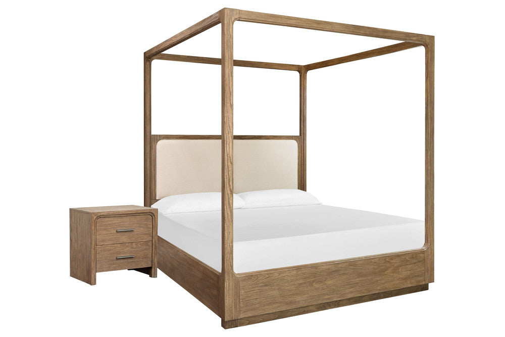 Magnussen - Westbourne Dark Umber King Upholstered Poster Bed With Nightstand - B5888-66-KIT1 view 1