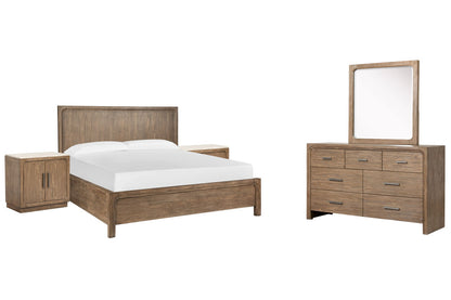 Magnussen - Westbourne Dark Umber Queen Panel Bed 2 Door Nightstands And Drawer Dresser With Portrait Mirror - B5888-54-KIT9 view 1