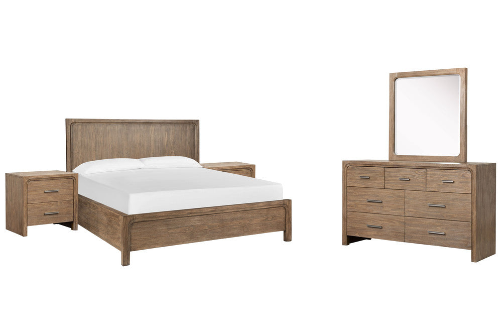 Magnussen - Westbourne Dark Umber Queen Panel Bed 2 Nightstands And Drawer Dresser With Portrait Mirror - B5888-54-KIT4 view 1