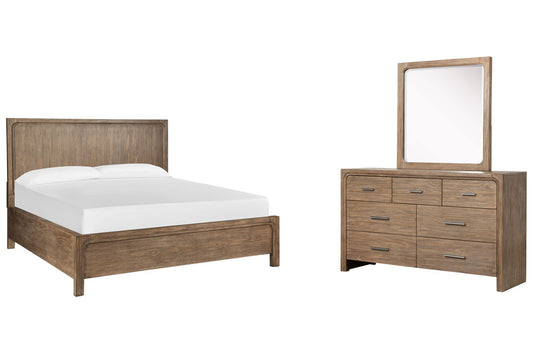 Magnussen - Westbourne Dark Umber Queen Panel Bed And Drawer Dresser With Portrait Mirror - B5888-54-KIT3 view 1