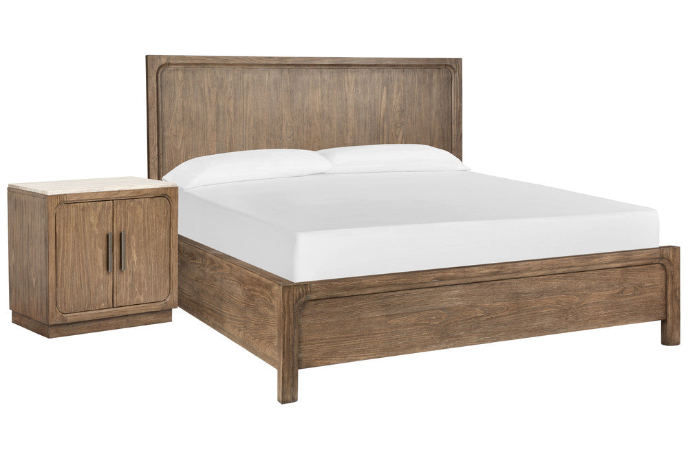 Magnussen - Westbourne Dark Umber Queen Panel Bed With Door Nightstand - B5888-54-KIT7 view 1