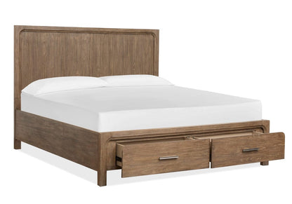 Magnussen - Westbourne Dark Umber Queen Panel Storage Bed - B5888-54A view 2