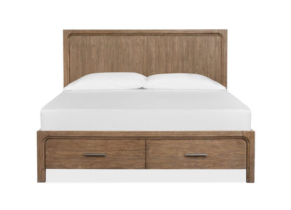 Magnussen - Westbourne Dark Umber Queen Panel Storage Bed - B5888-54A view 3