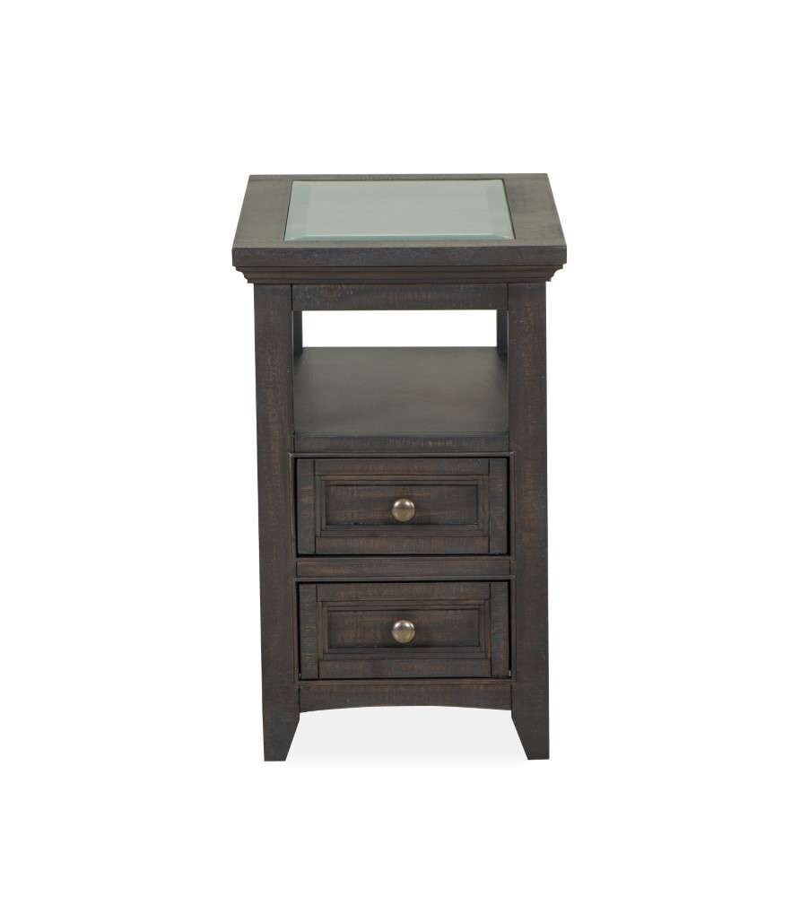 Magnussen - Westley Falls Chairside End Table in Graphite - T4399-10 view 2