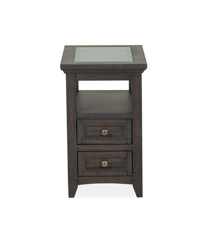 Magnussen - Westley Falls Chairside End Table in Graphite - T4399-10 view 2