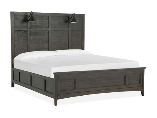 Magnussen - Westley Falls Complete California King Lamp Panel Bed with Regular Rails - B4399-79 veiw 2